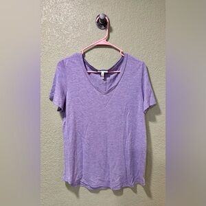 Jessica Simpson Lavender V-Neck Tee
